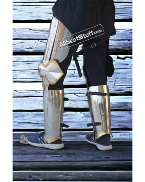 15th Century Churburg Stainless Steel Arm and Leg Plate Armour